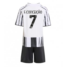 Dětské fotbalový komplet Juventus Francisco Conceicao #7 Domácí košile 2025-26 Krátkým Rukávem
